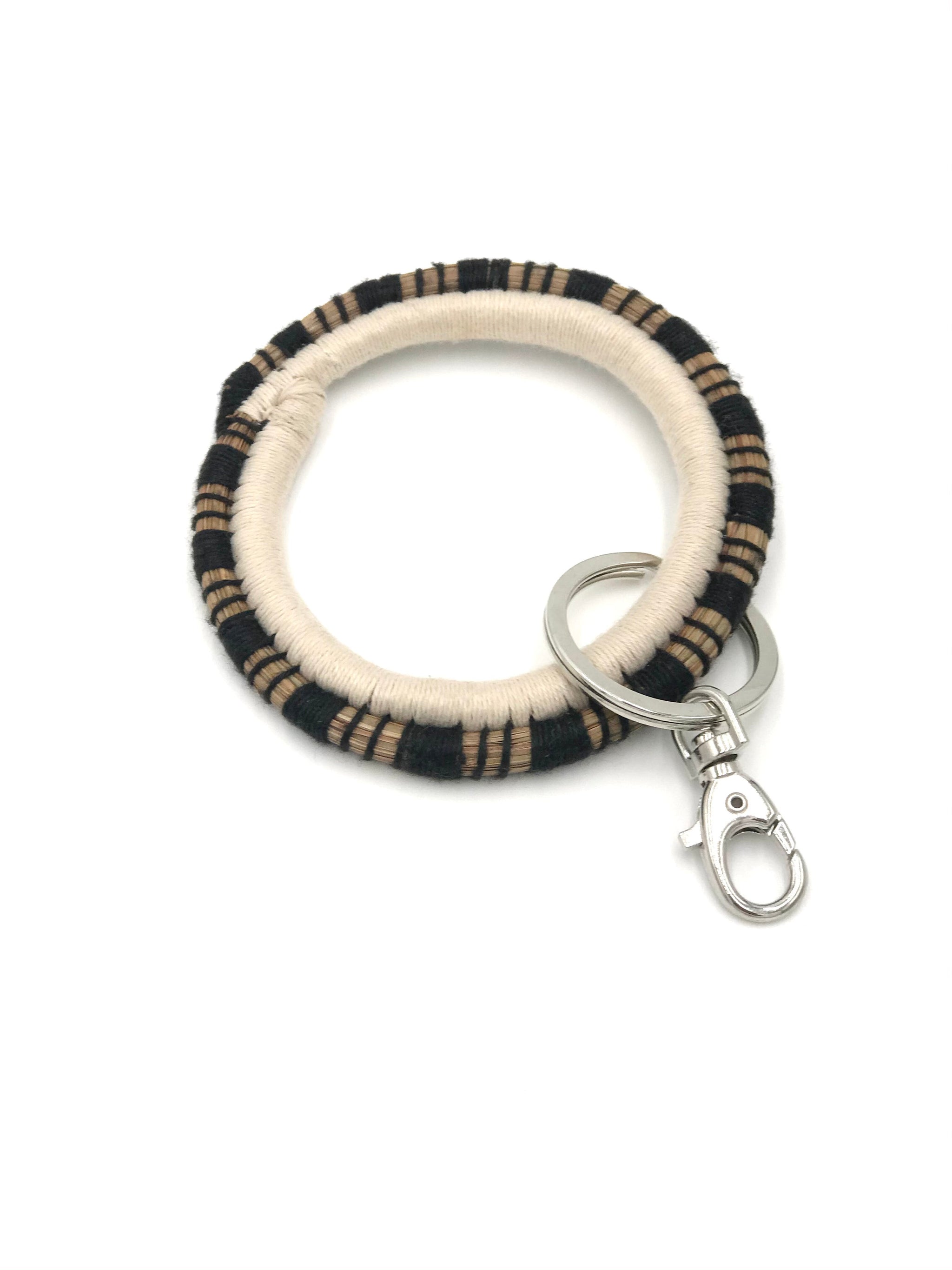 Black Keychain Bracelet